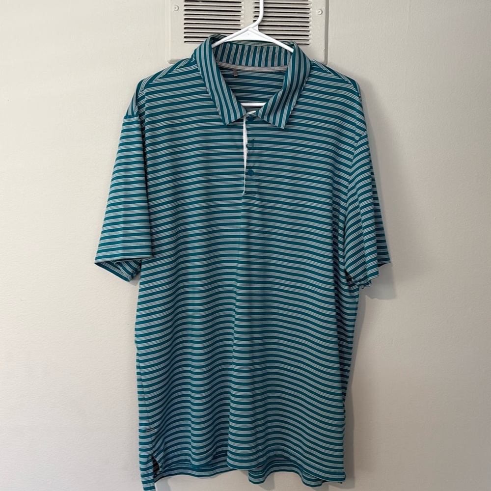 Adidas Men’s Golf Polo - XL - Teal & White